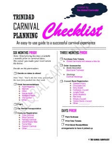 Trinidad Planning Checklist